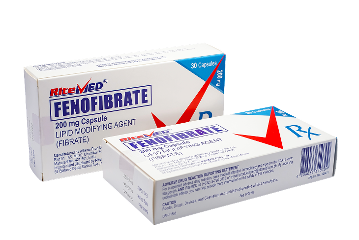 RM FENOFIBRATE 200MG CAP 30 BOX SS PH
