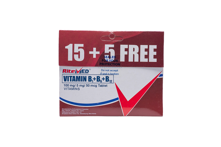 RM VITAMIN B COMPLEX 15+5 1 ENVELOP